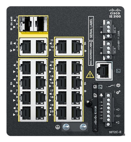Cisco Catalyst IE3100 Managed L2/L3 Gigabit Ethernet (10/100/1000) Black