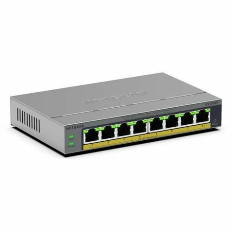 Netgear Business GS108EP 8 Ports Manageable Ethernet Switch - Gigabit Ethernet - 10/100/1000Base-T - 3 Layer Supported - 74.40 W