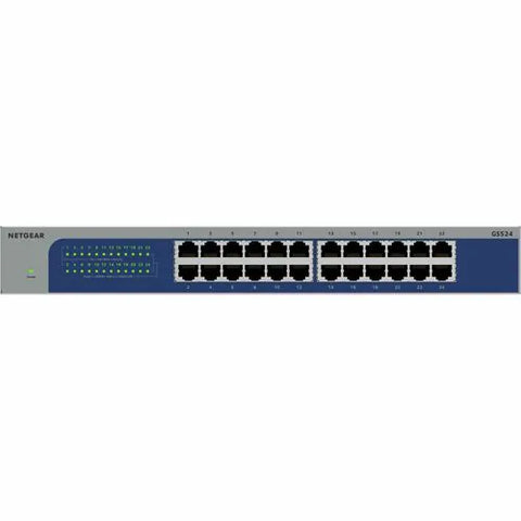 Netgear GS524v3 24 Ports Ethernet Switch - Gigabit Ethernet - 10/100/1000Base-T - Grey - 2 Layer Supported - 12 W
