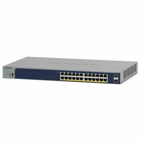 Netgear Business GS724TPP 24 Ports Manageable Ethernet Switch - Gigabit Ethernet - 10/100/1000Base-T, 1000Base-X - Grey - 3 Layer Supported - 2