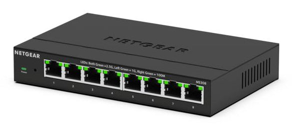 NETGEAR MS308 Unmanaged 2.5G Ethernet (100/1000/2500) Black