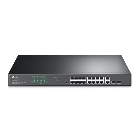 TP-Link TL-SG1218MPE network switch Managed L2 Gigabit Ethernet (10/100/1000) Power over Ethernet (PoE) 1U Black