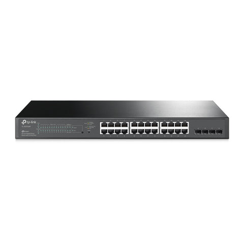 TP-Link JetStream TL-SG2428P network switch Managed L2/L2+ Gigabit Ethernet (10/100/1000) Power over Ethernet (PoE) 1U Black