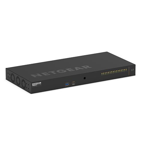 NETGEAR XSM4216F. Switch type: Managed, Switch layer: L2/L3. Console port: RJ-45/USB Type-C. Full duplex.